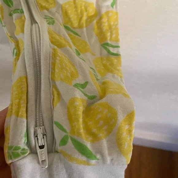 Little Sleepies Covertible Zipper Lemon Pajama. (18-24 Months) - Picture 8 of 11